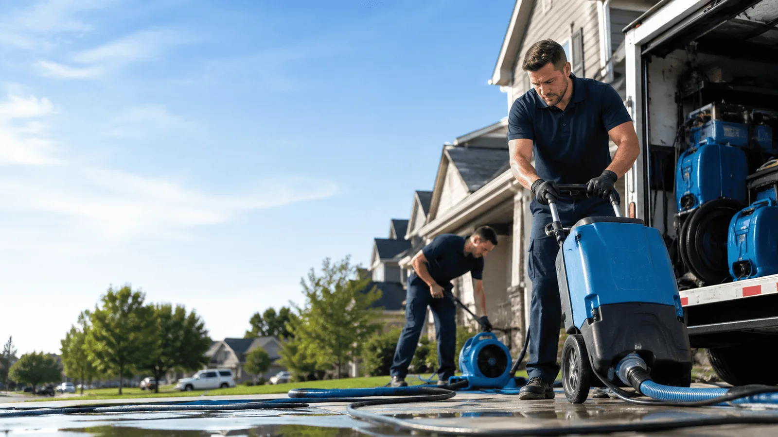 Water Mitigation being performed in Port Royal, PA
